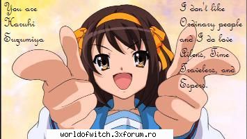 test super! sunt tot haruhi!