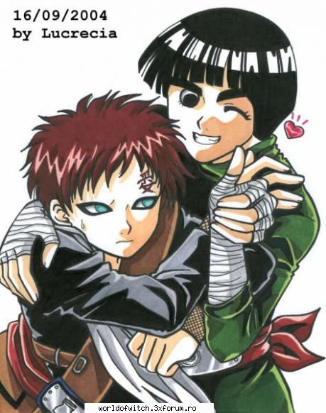 poze gaara lee sigur face ..... uite hug lee My BFF! =^.^=