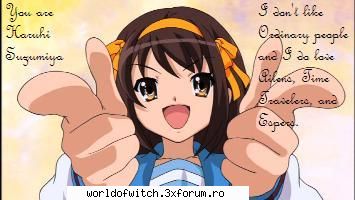super! si eu sunt tot haruhi! test