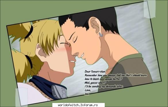 temari ii leu si shikamaru ma deranjeaza faptul ca temari ii mai mare ca shikamaru! temari si